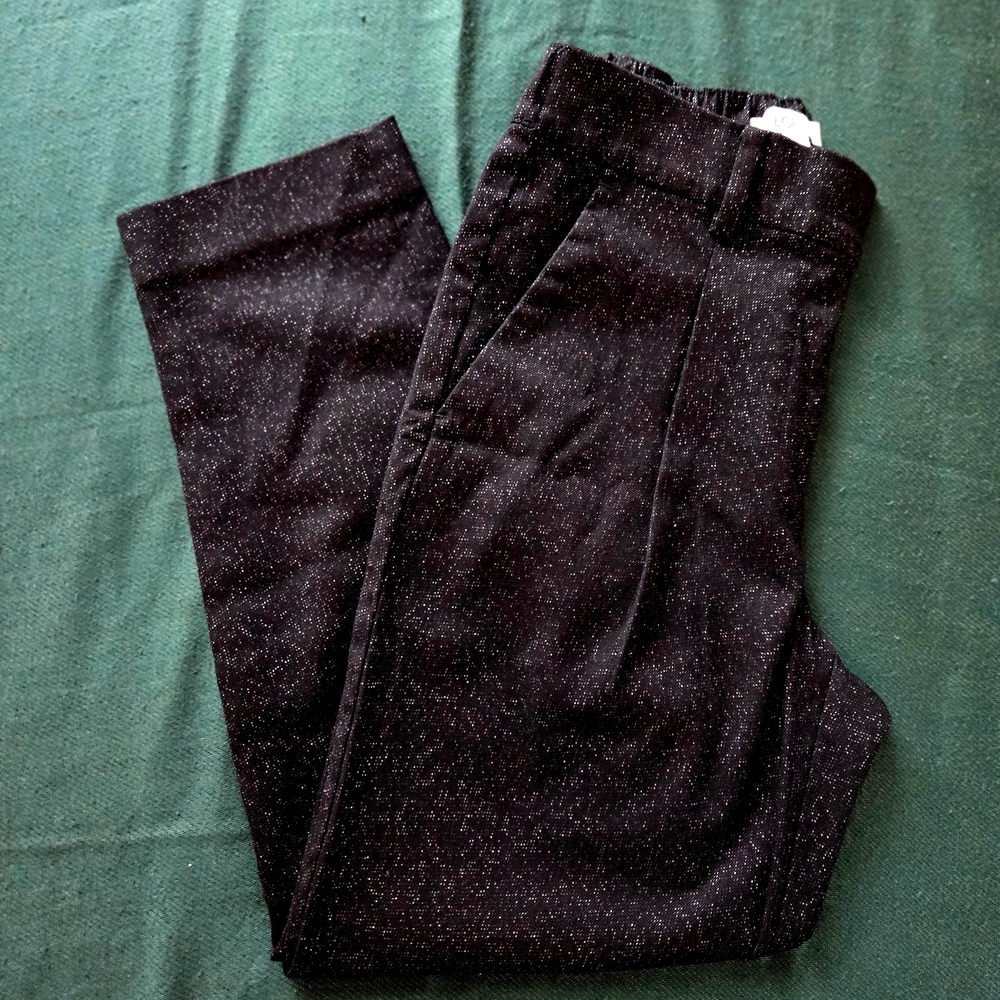 LOFT Women's Black Speckled Dress Pants